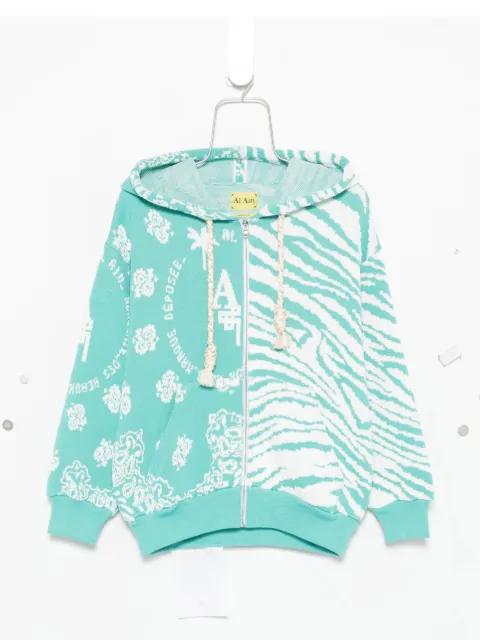 animalier floral cardigan by AL AIN