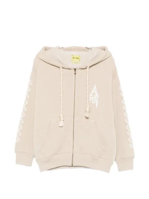 leopard graphic cardigan by AL AIN