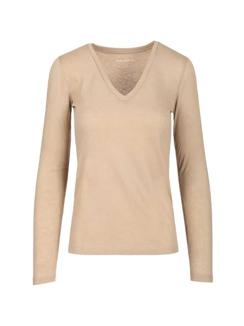 V-neck long-sleeve T-shirt by AL DUCA D'AOSTA 1902