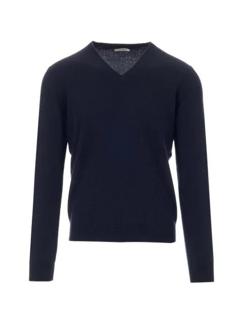 V-neck ribbed-trim sweater by AL DUCA D'AOSTA 1902