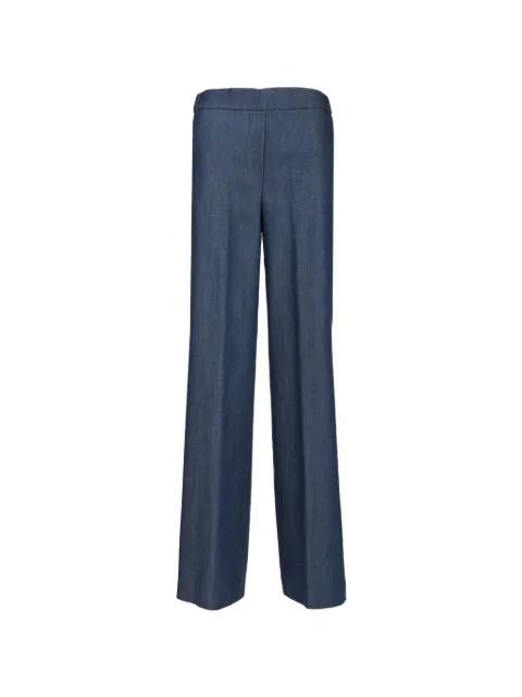 chambray wide-leg trousers by AL DUCA D'AOSTA 1902