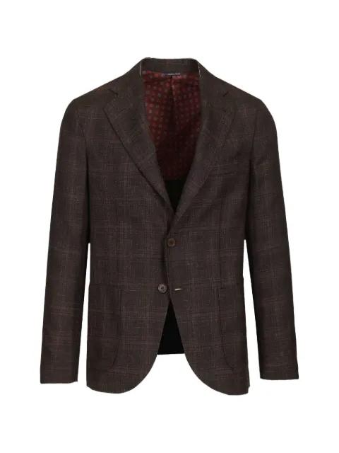 checked single-breasted blazer by AL DUCA D'AOSTA 1902