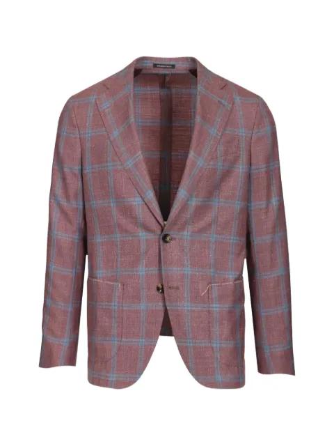 checked single-breasted blazer by AL DUCA D'AOSTA 1902