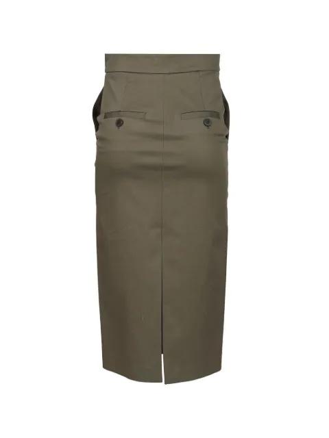 cotton-twill pencil skirt by AL DUCA D'AOSTA 1902