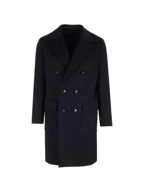 double-breasted cashmere midi coat by AL DUCA D'AOSTA 1902