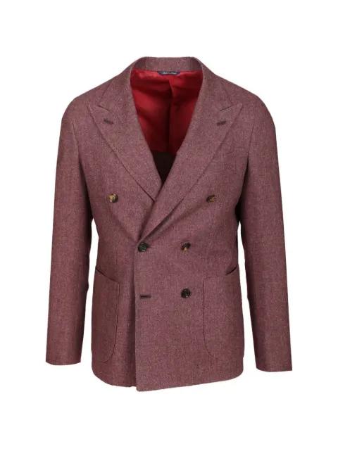 double-breasted peak-lapel blazer by AL DUCA D'AOSTA 1902