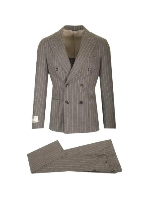 double-breasted pinstripe suit by AL DUCA D'AOSTA 1902