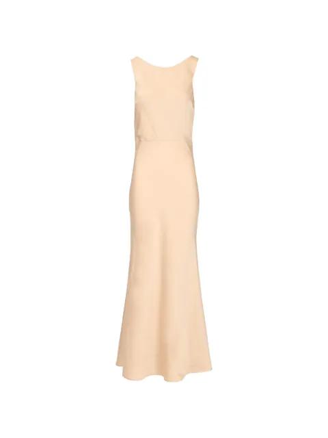 draped-back satin dress by AL DUCA D'AOSTA 1902
