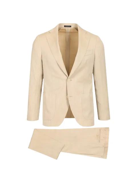 herringbone single-breasted suit by AL DUCA D'AOSTA 1902