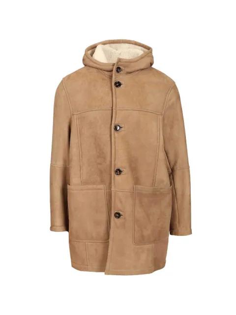 hoodied shearling coat by AL DUCA D'AOSTA 1902