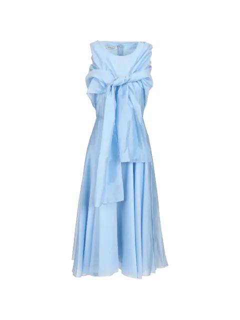 integrated-shawl sleeveless dress by AL DUCA D'AOSTA 1902