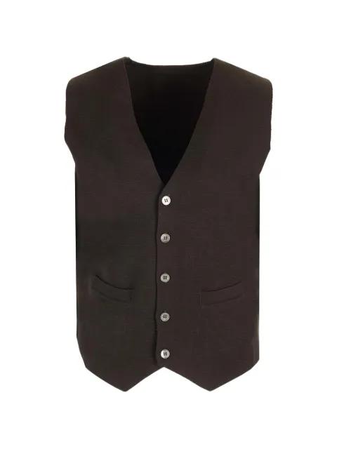 knitted button-up gilet by AL DUCA D'AOSTA 1902