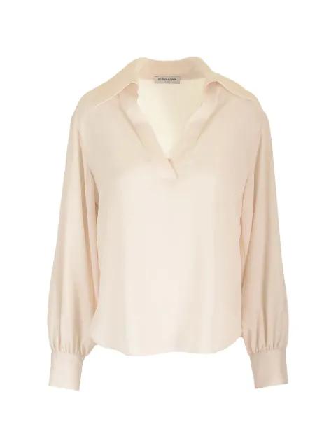 long-sleeve V-neck blouse by AL DUCA D'AOSTA 1902