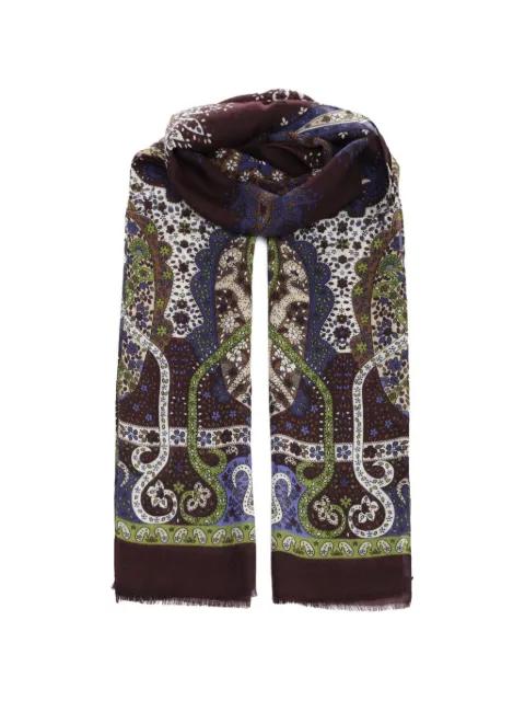 paisley-print frayed scarf by AL DUCA D'AOSTA 1902