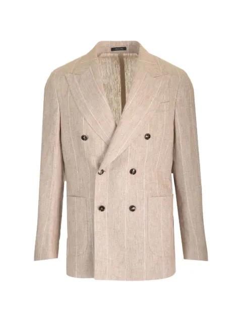 pinstripe-pattern double-breasted blazer by AL DUCA D'AOSTA 1902