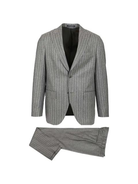pinstripe peak-lapel suit by AL DUCA D'AOSTA 1902