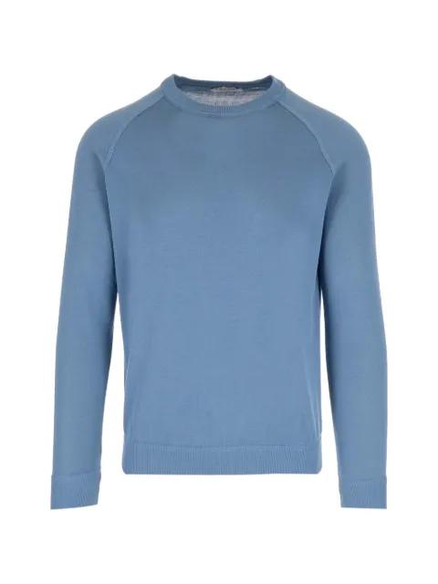 raglan-sleeve slim-fit cotton sweater by AL DUCA D'AOSTA 1902