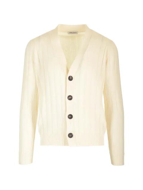 ribbed-knit V-neck cardigan by AL DUCA D'AOSTA 1902