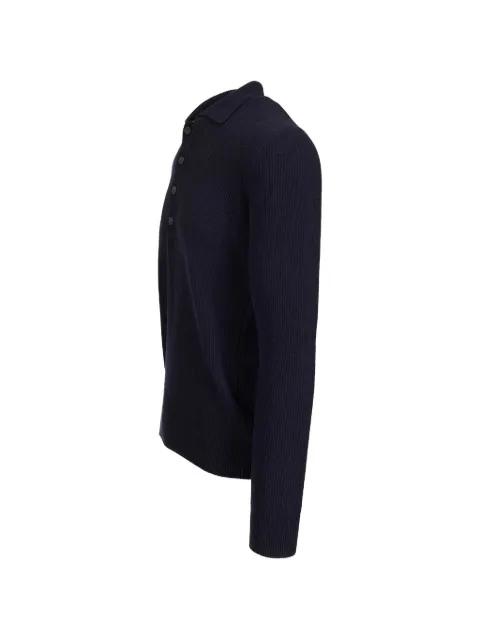 ribbed-knit polo sweater by AL DUCA D'AOSTA 1902