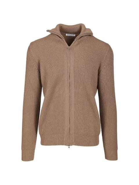 ribbed-knit zip-up sweater by AL DUCA D'AOSTA 1902