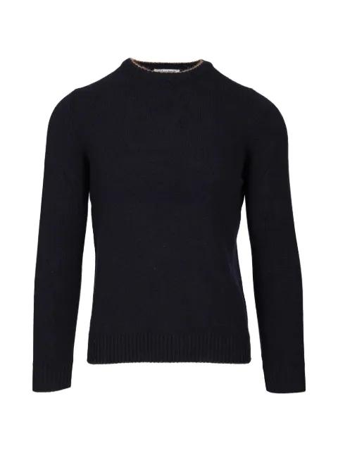 ribbed-trim crew-neck sweater by AL DUCA D'AOSTA 1902