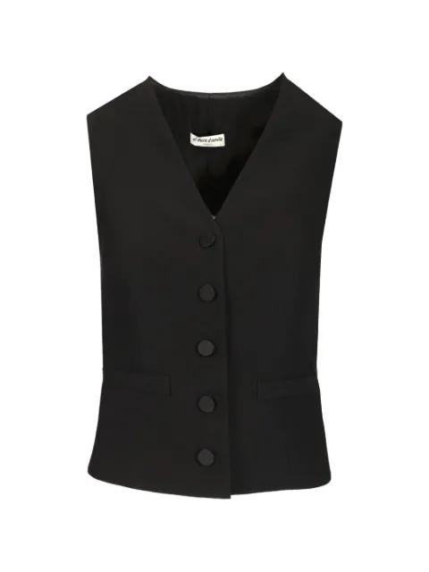 satin-back bow-detail waistcoat by AL DUCA D'AOSTA 1902