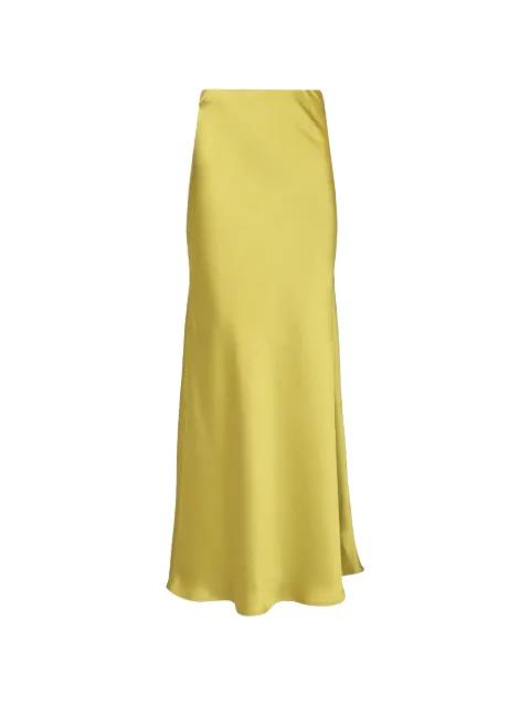satin elasticated-waist maxi skirt by AL DUCA D'AOSTA 1902