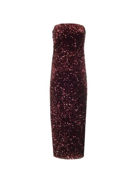sequin-embellished bustier dress by AL DUCA D'AOSTA 1902