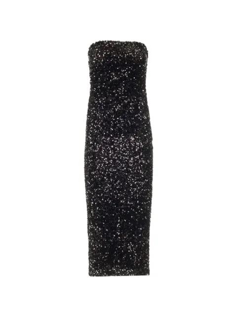 sequin-embellished bustier dress by AL DUCA D'AOSTA 1902