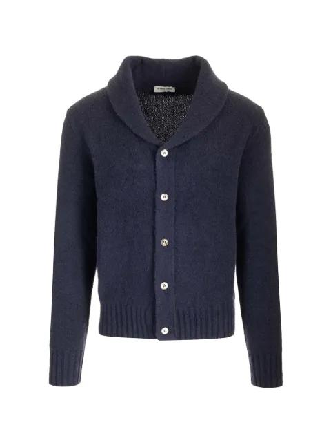shawl-collar merino cardigan by AL DUCA D'AOSTA 1902