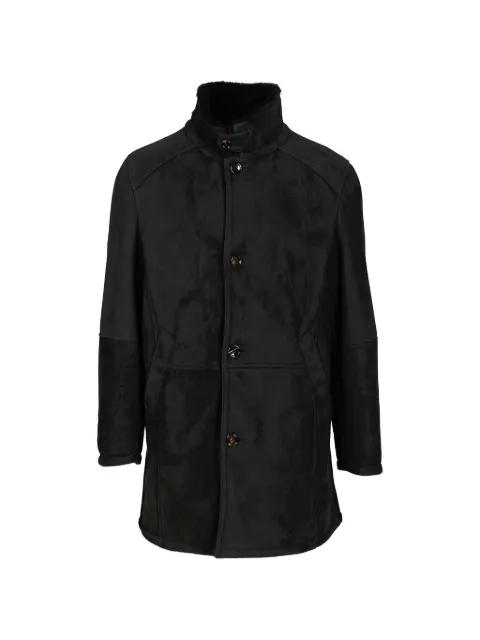 shearling button-up coat by AL DUCA D'AOSTA 1902