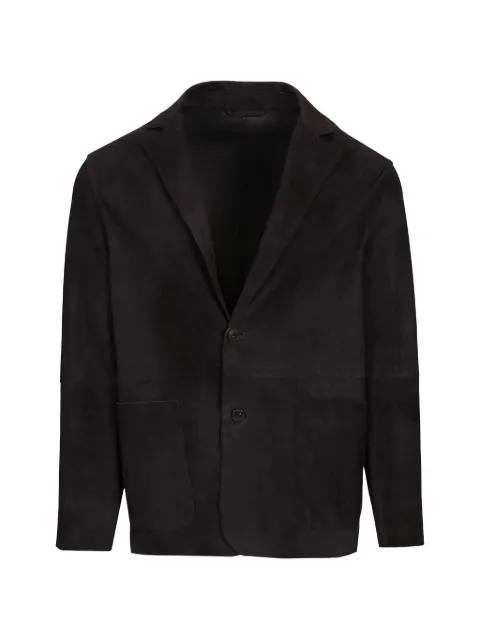 single-breasted suede blazer by AL DUCA D'AOSTA 1902