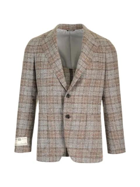 single-breasted tartan blazer by AL DUCA D'AOSTA 1902