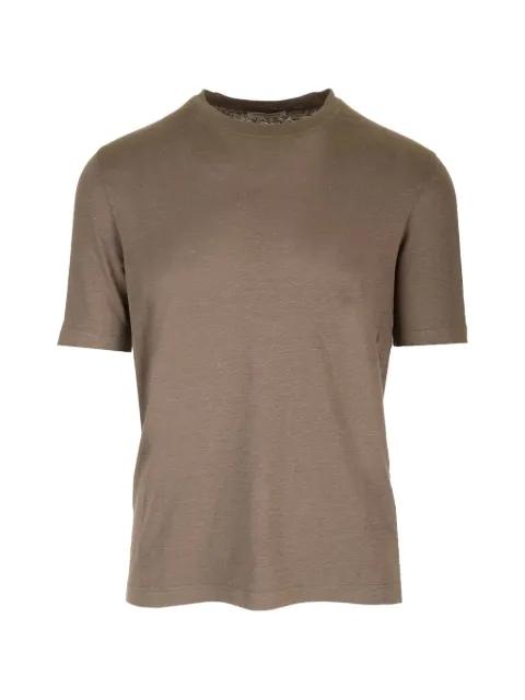 slim-fit stretch-linen T-shirt by AL DUCA D'AOSTA 1902