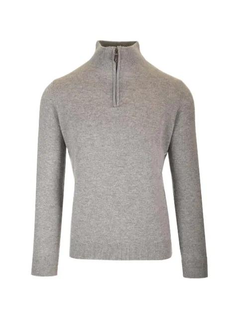 zip-fastening cashmere jumper by AL DUCA D'AOSTA 1902