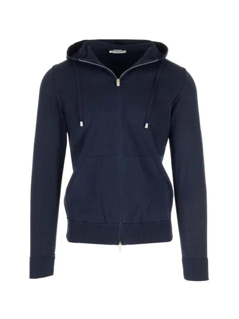 zip-up drawstring hoodie by AL DUCA D'AOSTA 1902