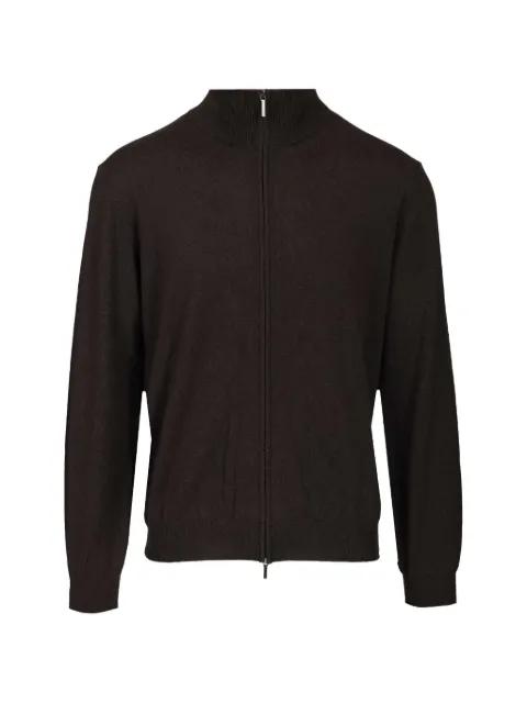 zip-up merino-wool cardigan by AL DUCA D'AOSTA 1902