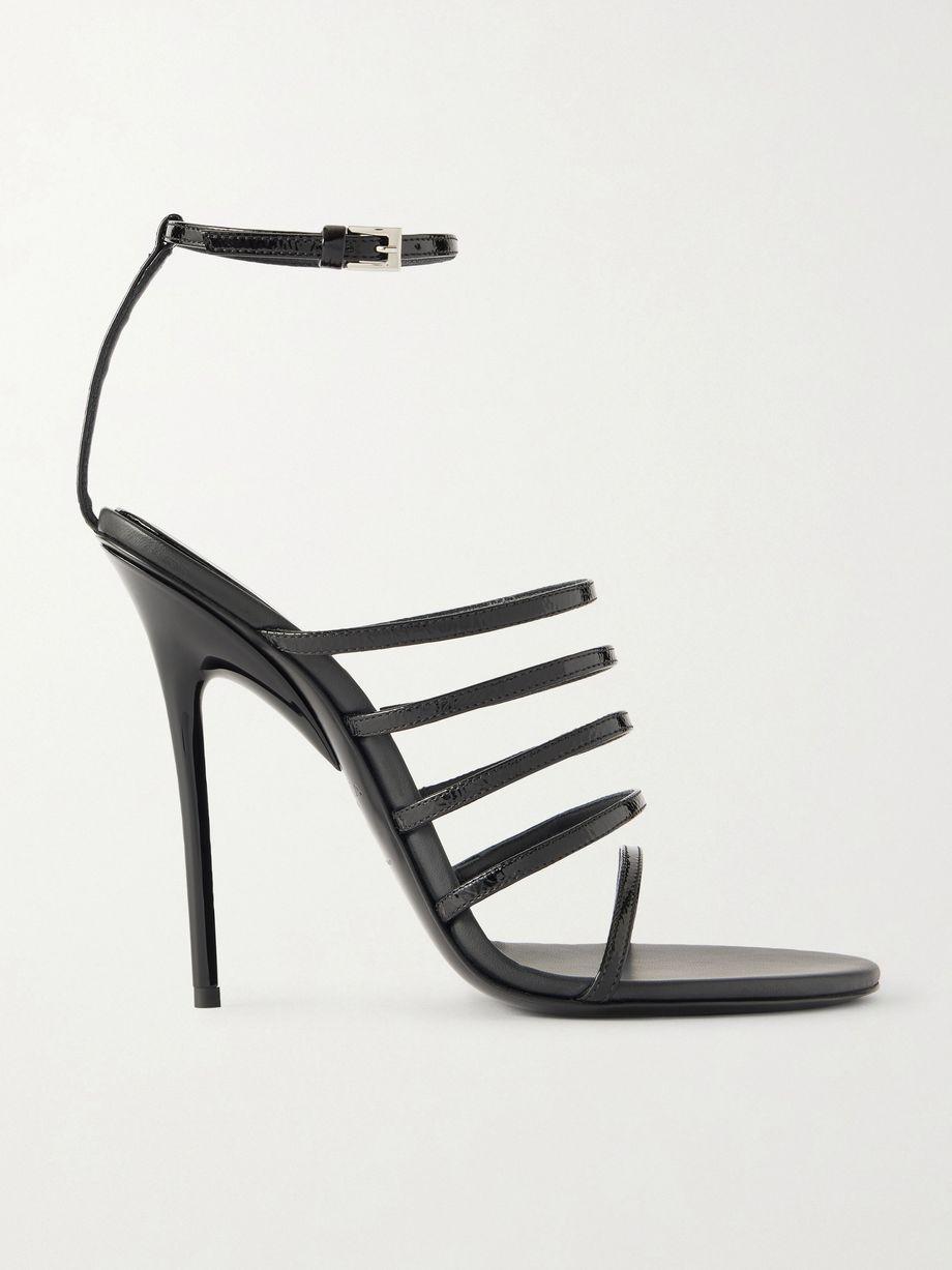 110 patent-leather sandals by ALAIA
