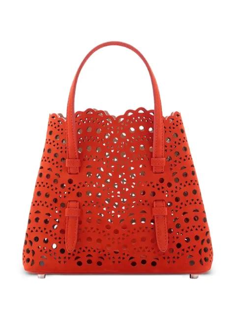 20 Mina perforated tote bag by ALAIA