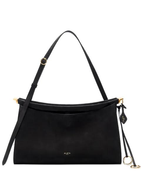35 Le Click Pocket nubuck shoulder bag by ALAIA
