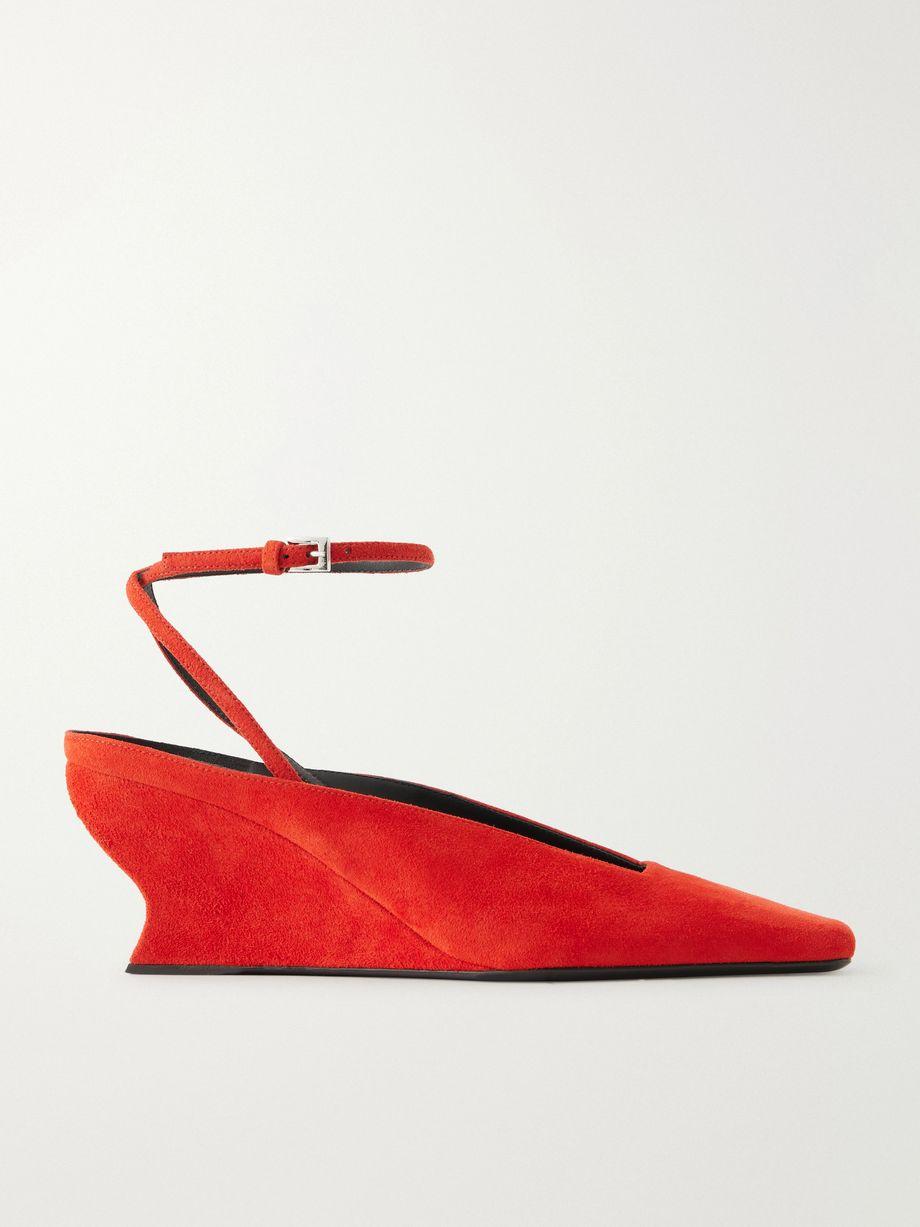 60 suede wedge pumps by ALAIA