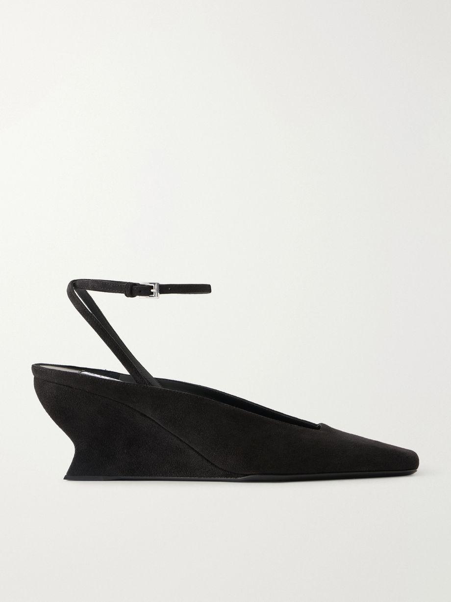 60 suede wedge pumps by ALAIA