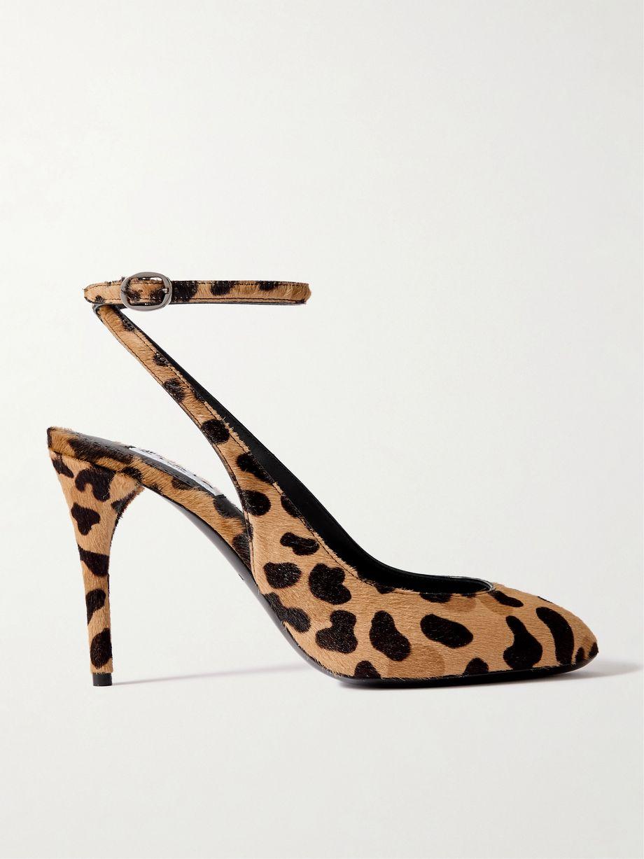 90 leopard-print calf hair pumps by ALAIA