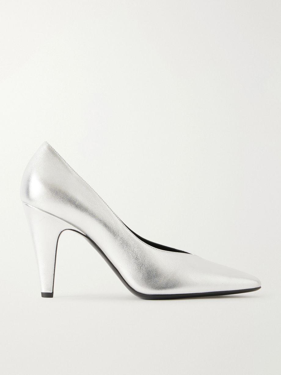90 metallic- leather pumps by ALAIA