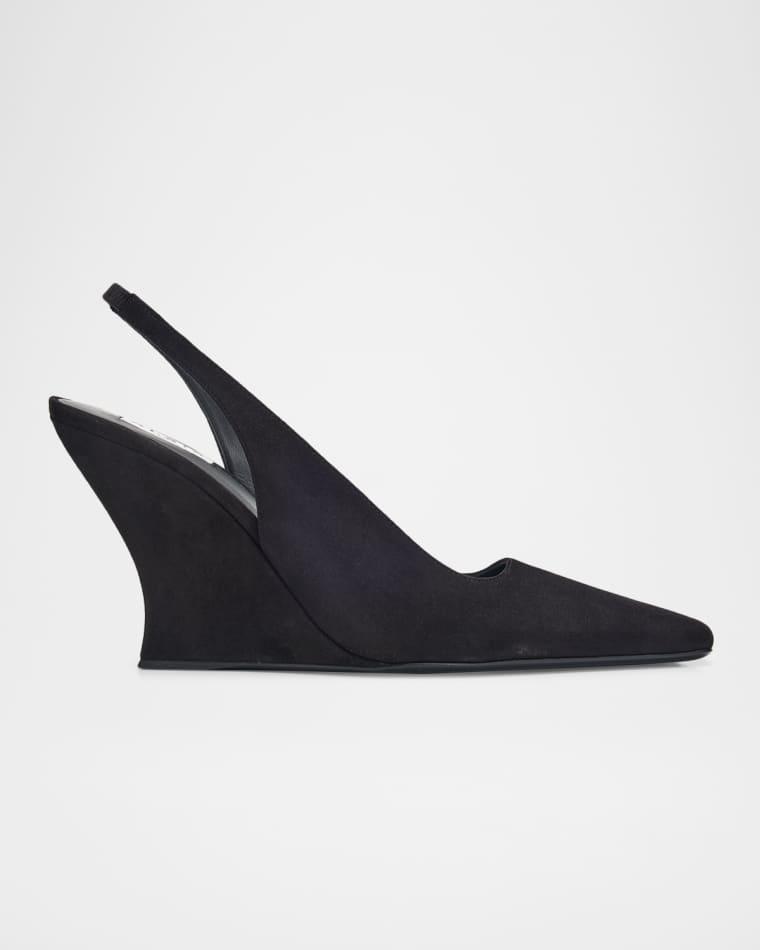 90mm Suede Slingback Pumps by ALAIA