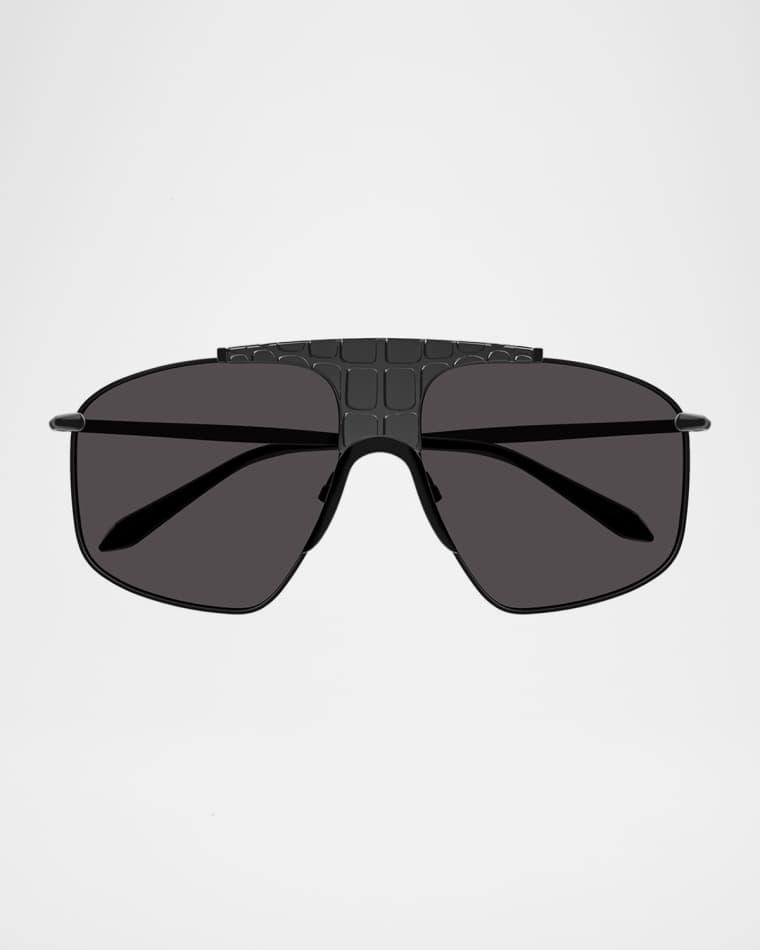 99mm Metal Aviator Sunglasses by ALAIA