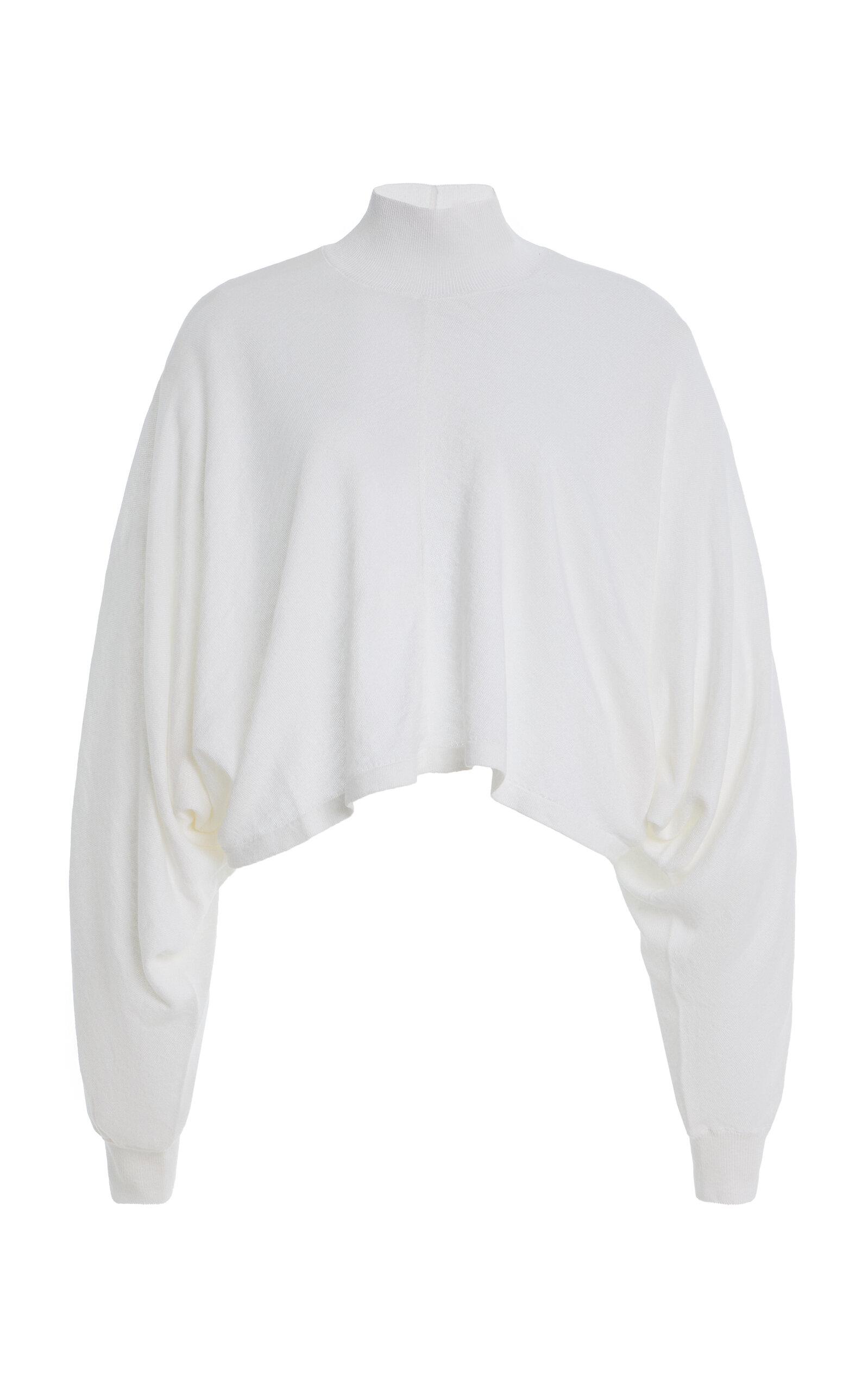 ALAÏA Batwing Linen Top - Moda Operandi by ALAIA