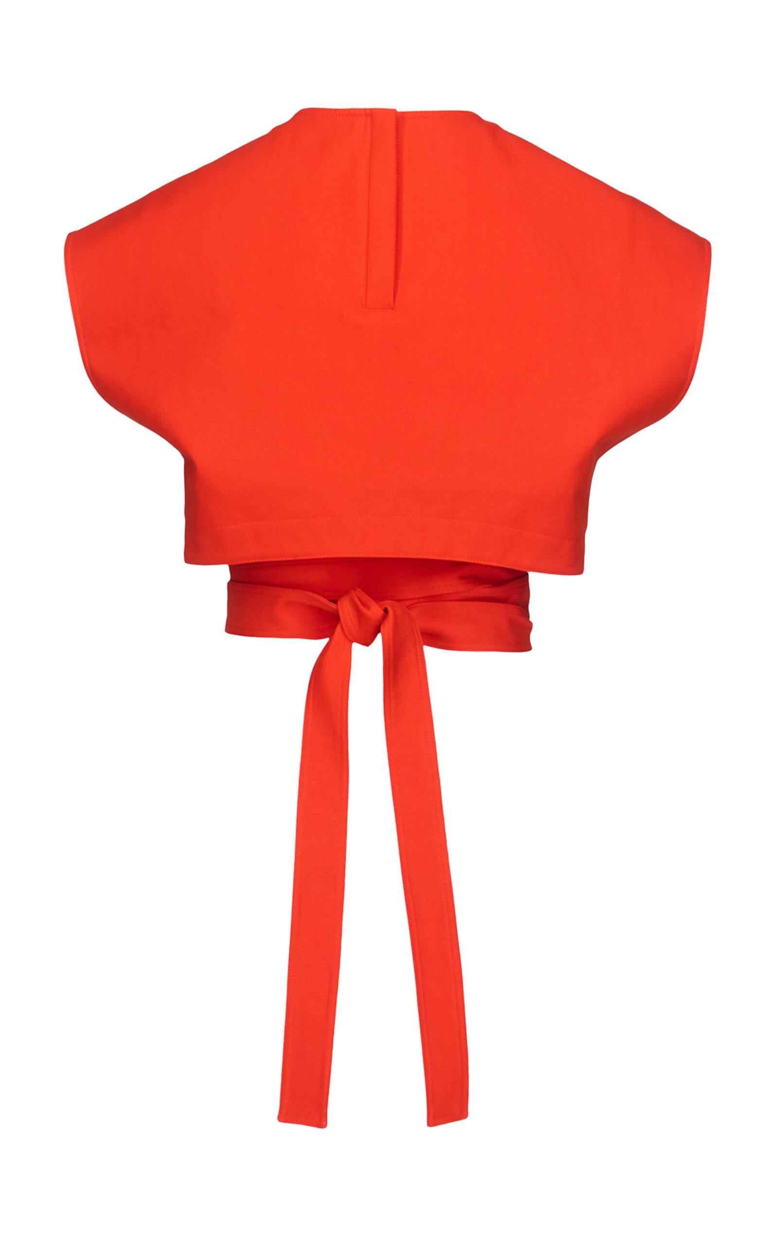ALAÏA Belted Cotton Top - Moda Operandi by ALAIA