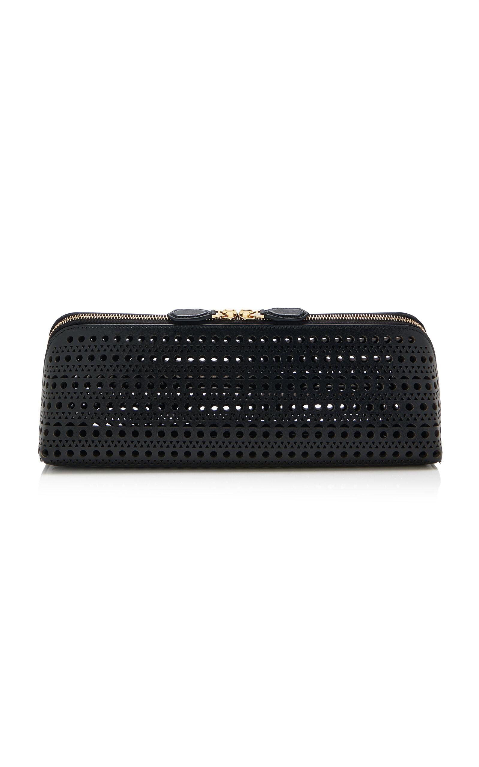 ALAÏA Delta Leather Clutch - Moda Operandi by ALAIA