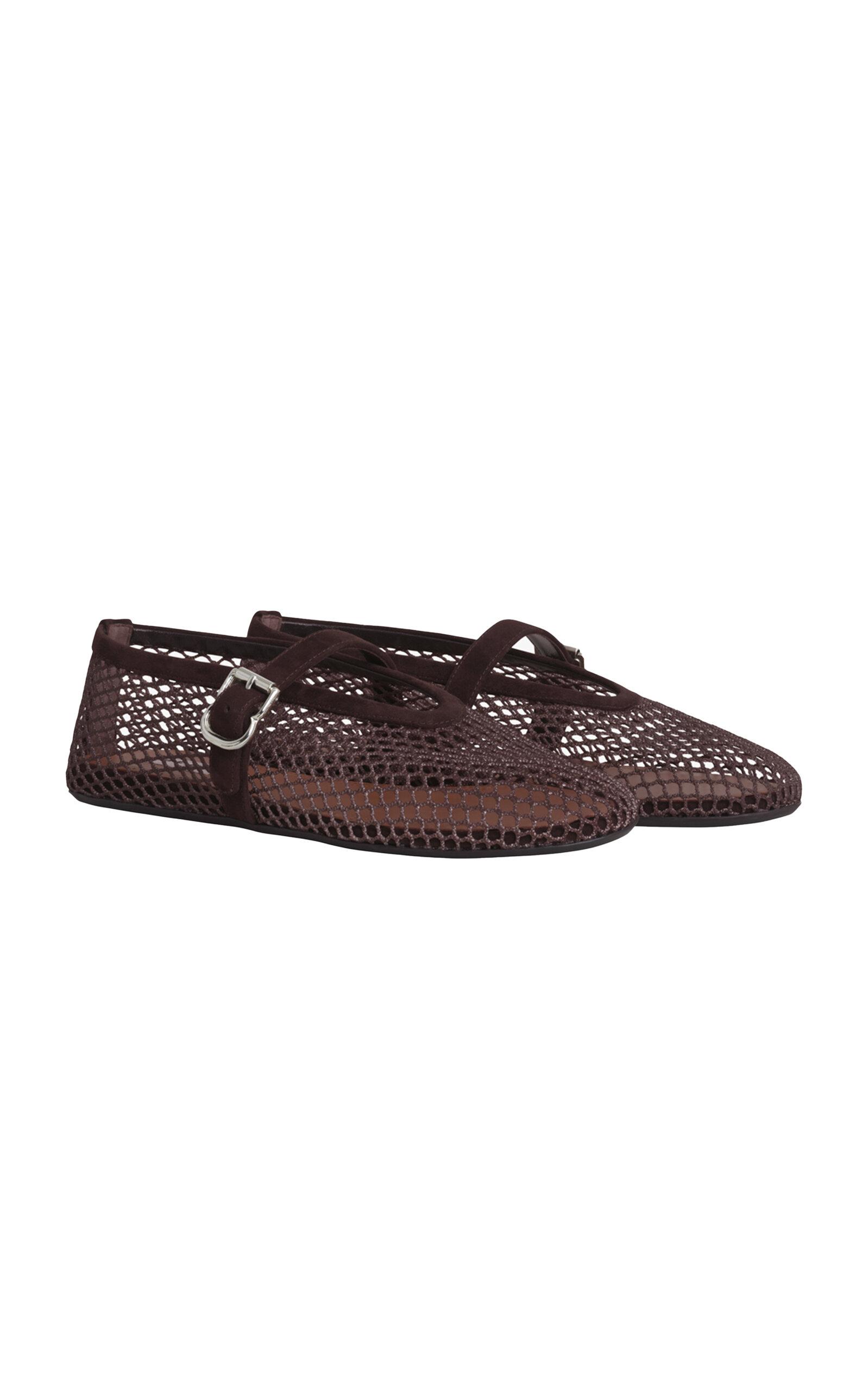 ALAÏA Fishnet Ballet Flats - Moda Operandi by ALAIA